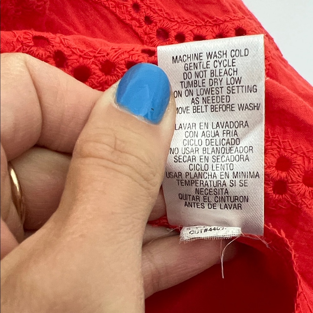 studio one ny coral eyelet fit and flare dress, size 16 - Picture 9 of 9